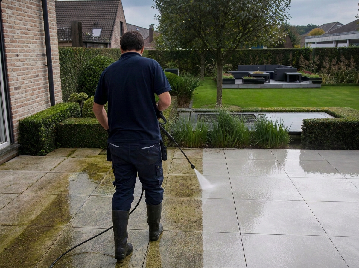 Terrassen reinigen door Sylon Wash in Antwerpen