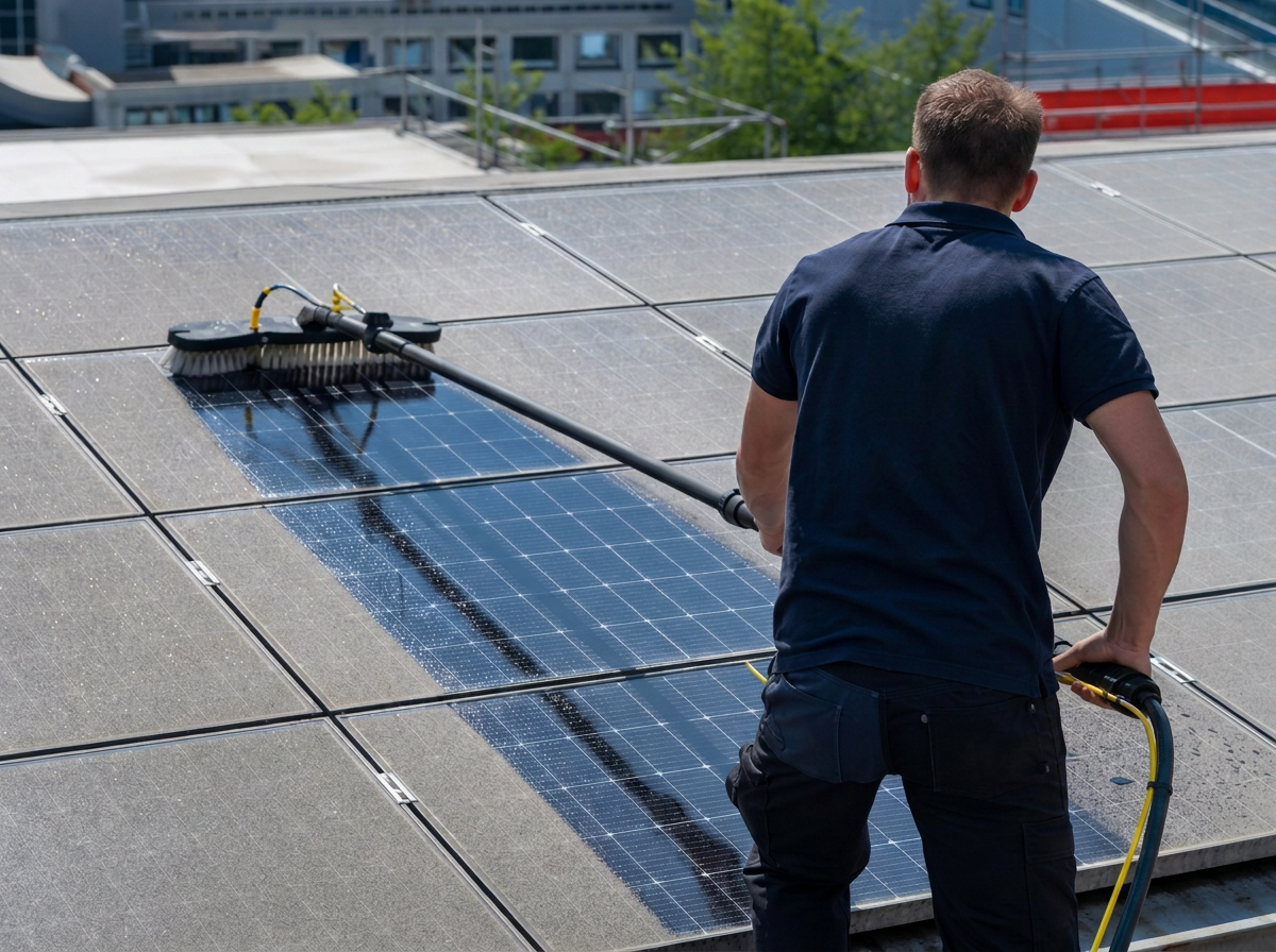 Zonnepanelen reinigen door Sylon Wash in Antwerpen